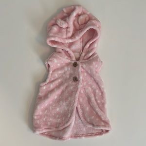 NWOT 12mo Pink Baby Vest with Hood from Carter’s